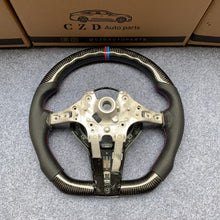 Load image into Gallery viewer, CZD Autoparts For BMW M2 F87 M3 F80 M4 F82 carbon fiber steering wheel gloss carbon fiber trim