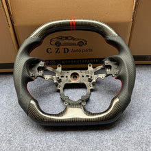 Load image into Gallery viewer, CZD Autoparts For Honda 9th gen Civic/SI 2012-2015 carbon fiber steering wheel red double stripe