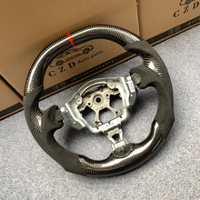 Load image into Gallery viewer, czd auto parts carbon fiber steering wheel for nissan fx with red stripe