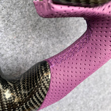 Load image into Gallery viewer, czd auto parts carbon fiber steering wheel for Acura TL with purple perforated leather