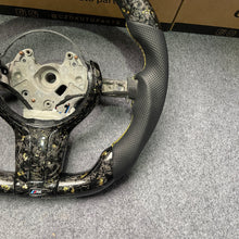 Load image into Gallery viewer, CZD auto parts for  BMW M2 F87 M3 F80 M4 F82 F83 M5 F10 M6 F06 F12 F13 X5 M F85 X6 M F86 carbon fiber steering wheel with forged carbon with golden flakes