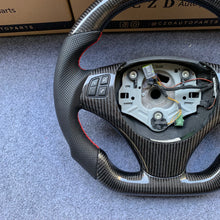 Load image into Gallery viewer, CZD autoparts for BMW M3 E90 E92 E93 2008-2013 carbon fiber steering wheel with gloss black carbon fiber