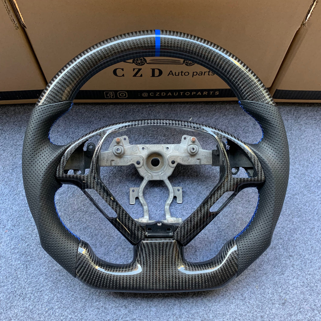 czd auto parts carbon fiber steering wheel for Infiniti G37 with blue stripe