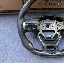 Load image into Gallery viewer, CZD auto parts carbon fiber steering wheel for Kia K5 with red stripe