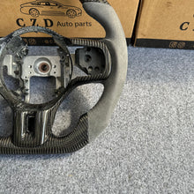 Load image into Gallery viewer, CZD auto parts for Mitsubishi Lancer Evolution Evo 10 carbon fiber steering wheel with grey alcantara