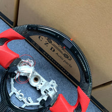 Load image into Gallery viewer, czd auto parts carbon fiber steering wheel for Toyota BRZ 2012-2016 with red leather