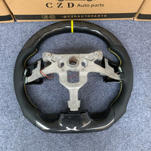 Load image into Gallery viewer, CZD auto parts for  Chevrolet Corvette C6 Z06 C6 2005-2013 carbon fiber steering wheel with yellow logo