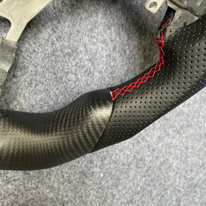 czd auto parts carbon fiber steering wheel for hilux with round led