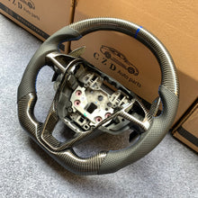 Load image into Gallery viewer, CZD Autoparts for Ford  Edge SE ST AWD/ Fusion/ Mondeo MK5/ Galaxy/ S-Max 2013-2020 carbon fiber steering wheel with blue stitching