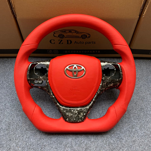 czd auto parts carbon fiber steering wheel for Toyota Corolla ALTIS with airbag cover