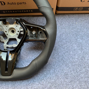 CZD auto parts for Infiniti Q50 2018-2019 carbon fiber steering wheel with black perforated leather