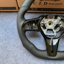Load image into Gallery viewer, czd auto parts carbon fiber steering wheel for Infiniti Q60 with black leather