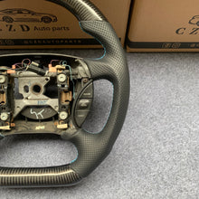Load image into Gallery viewer, CZD auto parts for Ford Mustang GT Cobra SVT Saleen Roush 1999-2004 carbon fiber steering wheel with blue stripe line