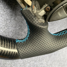 Load image into Gallery viewer, CZD auto parts for Ford Mustang GT Cobra SVT Saleen Roush 1999-2004 carbon fiber steering wheel with blue stripe line