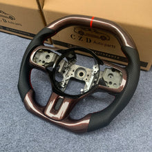 Load image into Gallery viewer, CZD auto parts carbon fiber steering wheel for Mitsubishi Lancer Evolution Evo 10 with red stripe