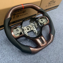 Load image into Gallery viewer, CZD auto parts carbon fiber steering wheel for Mitsubishi Lancer Evolution Evo 10 with red stripe