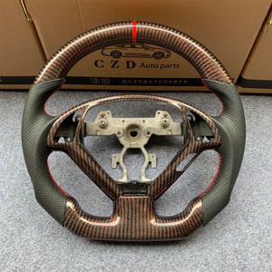 czd auto parts carbon fiber steering wheel for Infiniti G37 with red carbon fiber