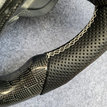 Load image into Gallery viewer, CZD auto parts for Ford Edge SE ST AWD 2015-2020 carbon fiber steering wheel with flat top