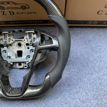 Load image into Gallery viewer, CZD auto parts for Ford Galaxy 2015-2020 carbon fiber steering wheel with red stitching