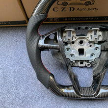 Load image into Gallery viewer, CZD auto parts for Ford Galaxy 2015-2020 carbon fiber steering wheel with red stitching