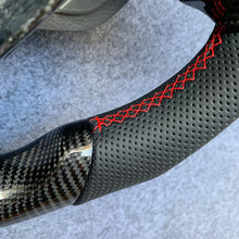Load image into Gallery viewer, CZD auto parts for Ford Galaxy 2015-2020 carbon fiber steering wheel with red stitching