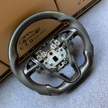 Load image into Gallery viewer, CZD Autoparts for Ford  Edge SE ST AWD/ Fusion/ Mondeo MK5/ Galaxy/ S-Max 2013-2020 carbon fiber steering wheel with black perforated leather