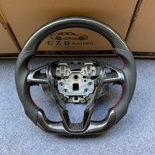 Load image into Gallery viewer, CZD auto parts for Ford Galaxy 2015-2020 carbon fiber steering wheel with red stitching