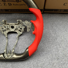 Load image into Gallery viewer, CZD auto parts for for Acura RDX 2019-2021 carbon fiber steering wheel with red perforated leather side