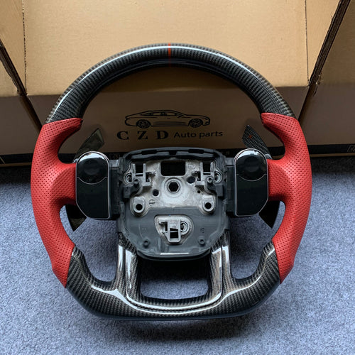 czd auto parts carbon fiber steering wheel for Range Rover with black stitch