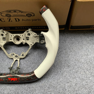 czd auto parts carbon fiber steering wheel for Toyota 86 2016-2019 with yoke shape