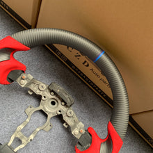 Load image into Gallery viewer, CZD autoparts for Nissan 7th gen Maxima 2009-2014 carbon fiber steering wheel  with red alcantara leather side