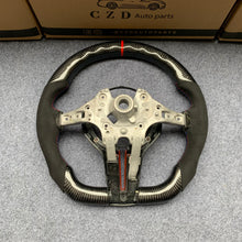 Load image into Gallery viewer, CZD Autoparts For BMW X5 M F85 X6 M F86 carbon fiber steering wheel black alcantara sides