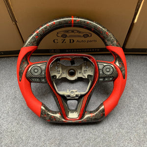 czd auto parts carbon fiber steering wheel for Toyota Corolla 2019-2020 with thumb grips