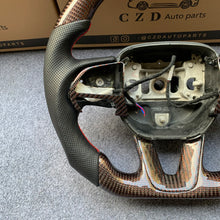 Load image into Gallery viewer, CZD auto parts for Dodge Charger 2015-2021 carbon fiber steering wheel with red wire carbon fiber