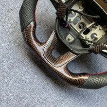 Load image into Gallery viewer, CZD auto parts for Dodge Charger 2015-2021 carbon fiber steering wheel with red wire carbon fiber