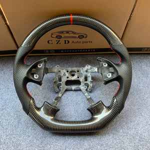 CZD Autoparts For 2004-2006 3thgen Acura TL carbon fiber steering wheel red stripe