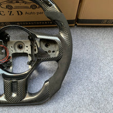 Load image into Gallery viewer, CZD auto parts for Mitsubishi Lancer Evolution Evo 10 carbon fiber steering wheel with alcantarar leather &amp; LED