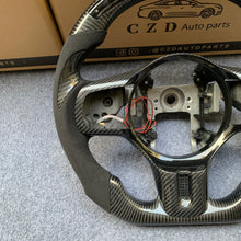 Load image into Gallery viewer, CZD auto parts for Mitsubishi Lancer Evolution Evo 10 carbon fiber steering wheel with alcantarar leather &amp; LED