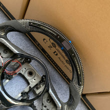 Load image into Gallery viewer, CZD auto parts carbon fiber steering wheel for Mitsubishi Lancer Evolution Evo 10 with thumbgrips