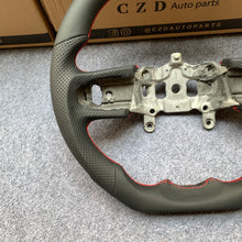 Load image into Gallery viewer, CZD auto parts JEEP WRANGLER JL GLADIATOR 2018+ carbon fiber steering wheel with smooth leather top &amp; bottom