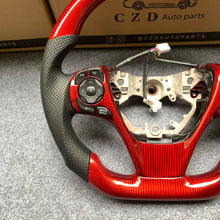 Load image into Gallery viewer, CZD For 2013、2014、2015、2016、2017 7th Toyota Gamry carbon fiber steering wheel with red stripe