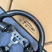 Load image into Gallery viewer, CZD autoparts for  Chevrolet Corvette C6 Z06 C6 2005-2013 carbon fiber steering wheel with  black perforated leather side