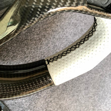 Load image into Gallery viewer, CZD autoparts for Chevrolet Corvette C7 2014-2019 carbon fiber steering wheel with white perforated leather side