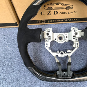 czd auto parts carbon fiber steering wheel for Toyota FRS 2012-2016 with white stripe