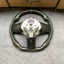 Load image into Gallery viewer, CZD Autoparts For Ford Mustang 2009-2014 carbon fiber steering wheel gloss carbon fiber top&amp;bottom
