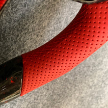 Load image into Gallery viewer, Toyota Avalon 2019-2022 carbon fiber steering wheel with forged carbon fiber with red flakes from czd auto parts