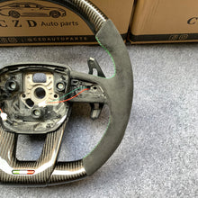 Load image into Gallery viewer, CZD auto parts for  Lamborghini URUS 2019/ 2020 carbon fiber steering wheel with green smooth stripe line