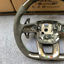 Load image into Gallery viewer, CZD auto parts for  Lamborghini URUS 2019/ 2020 carbon fiber steering wheel with green smooth stripe line