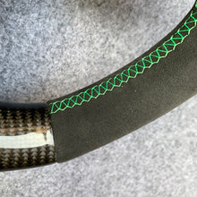 Load image into Gallery viewer, CZD auto parts for  Lamborghini URUS 2019/ 2020 carbon fiber steering wheel with green smooth stripe line