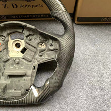 Load image into Gallery viewer, CZD auto parts for TOYOTA SUPRA A90 A91 MK5 2020-2021 carbon fiber steering wheel with gray perforated leather side &amp; LED